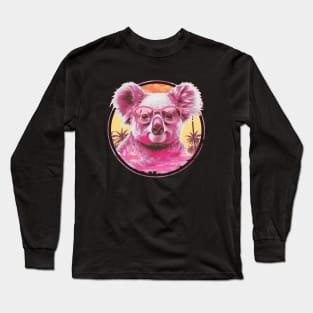 chillin Pink Koala Long Sleeve T-Shirt